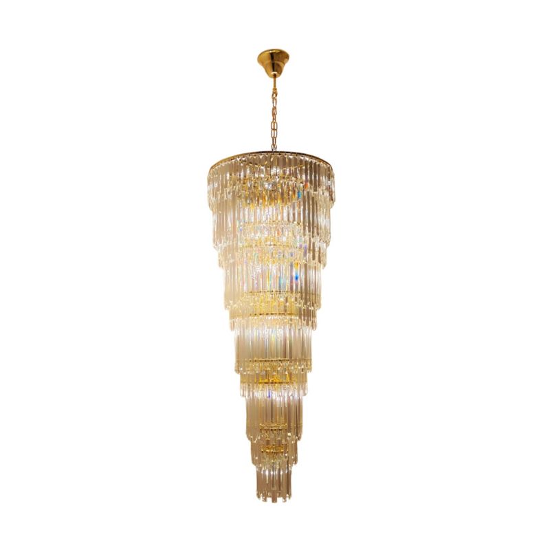Lampa wisząca Zuma Line LUXE złota 40xE14x40W wym:200x61x61cm IP20 -1 szt.