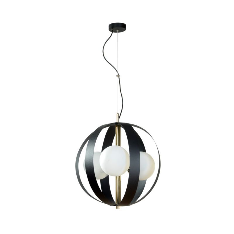 Lampa wisząca Zuma Line Nela 0612 czarno-złota-biała nowoczesna 3xE14 x 40W 1 szt.
