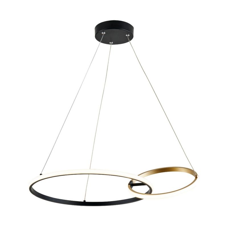 AllureMama Lampa wisząca Zuma Line Rando złoto-czarna wym: 150 x 64 x
