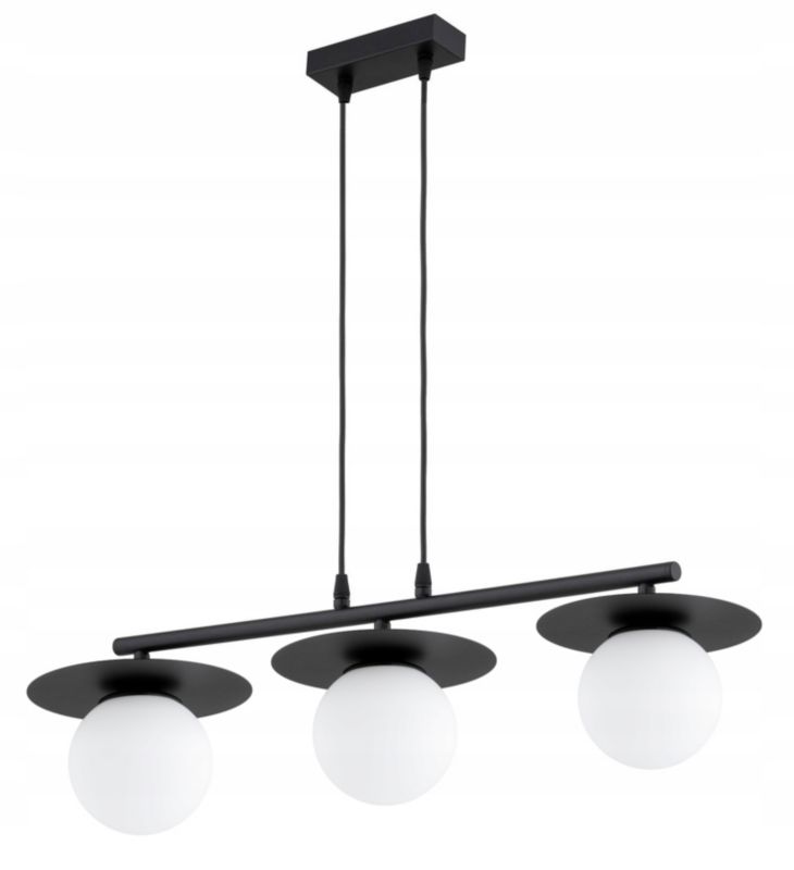 Lampa Wisząca Zwis Nad Stół Elko-Lighting Nox 3x E27 czarny 1 szt
