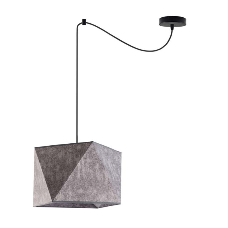 Lampa wisząca zwis Volta Light Factory żyrandol sufitowa pająk z abażurami diament Beton POP Z1 1szt.