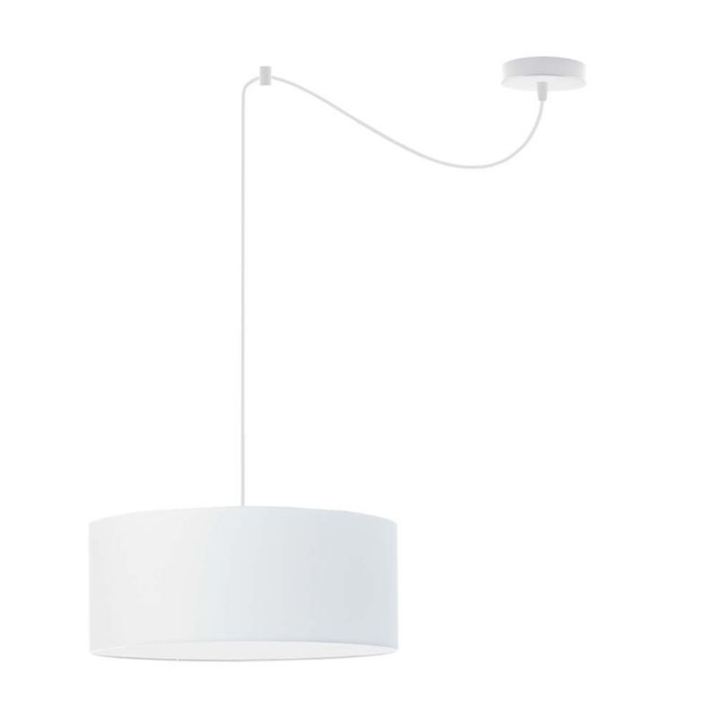 Lampa wisząca zwis Volta Light Factory żyrandol sufitowa pająk z abażurami walec Biały TANGO Z1 1szt.