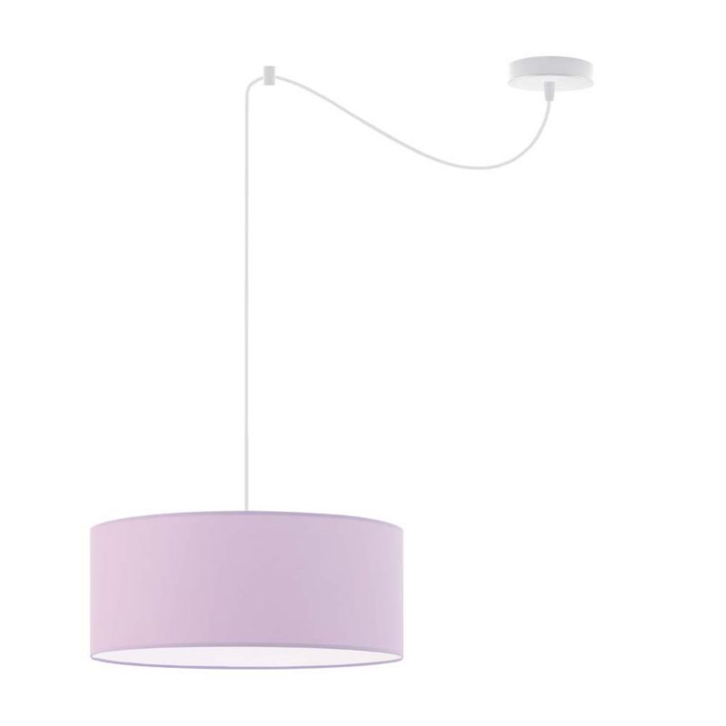 Lampa wisząca zwis Volta Light Factory żyrandol sufitowa pająk z abażurami walec Jasny fioletowy TANGO Z1 1szt.