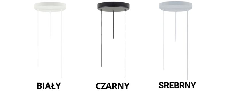 Lampa wisząca zwis Volta Light Factory żyrandol sufitowa z abażurami diament Biały ze złotem BURNE Z3 1szt.