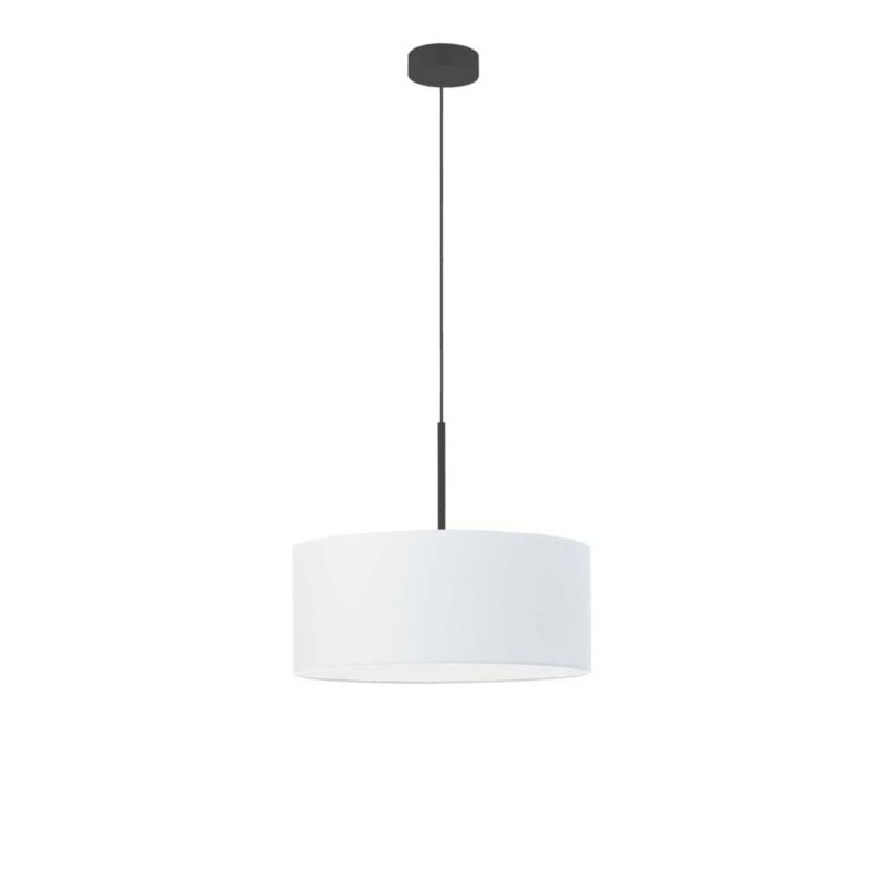 Lampa wisząca zwis Volta Light Factory żyrandol sufitowa z abażurem diament Czarny/Biały JAZZ 40cm 1szt.