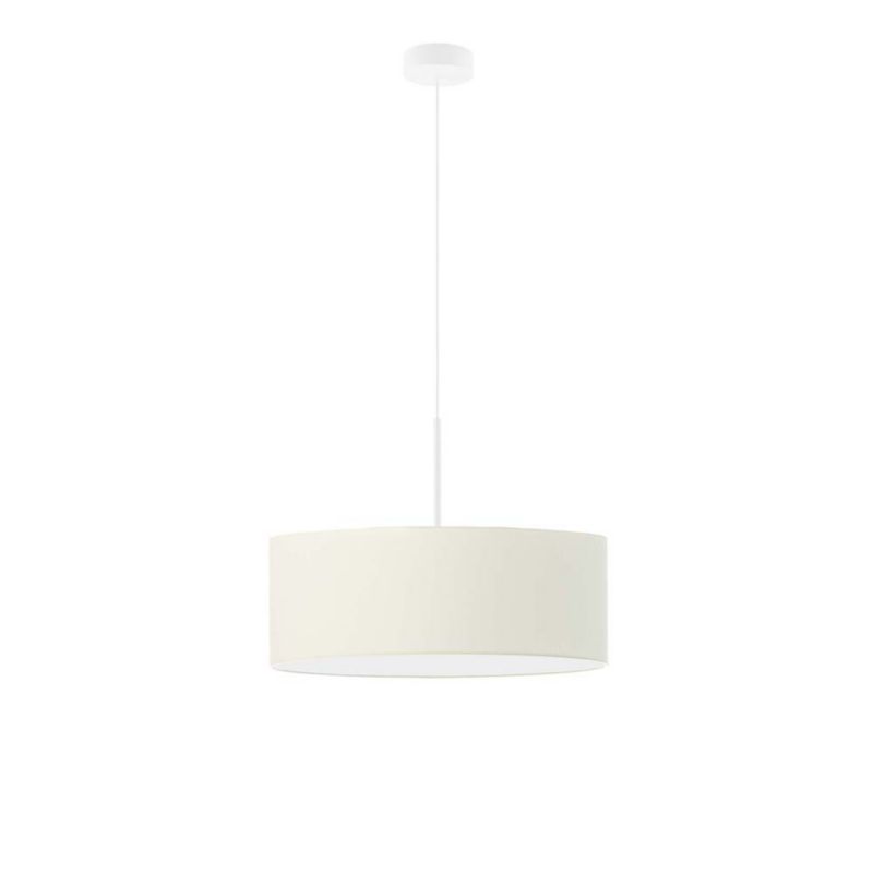 Lampa wisząca zwis Volta Light Factory żyrandol sufitowa z abażurem diament Ecru JAZZ 50cm 1szt.