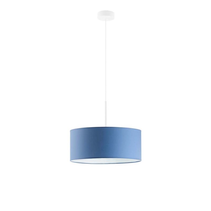 Lampa wisząca zwis Volta Light Factory żyrandol sufitowa z abażurem diament Niebieski JAZZ 40cm 1szt.