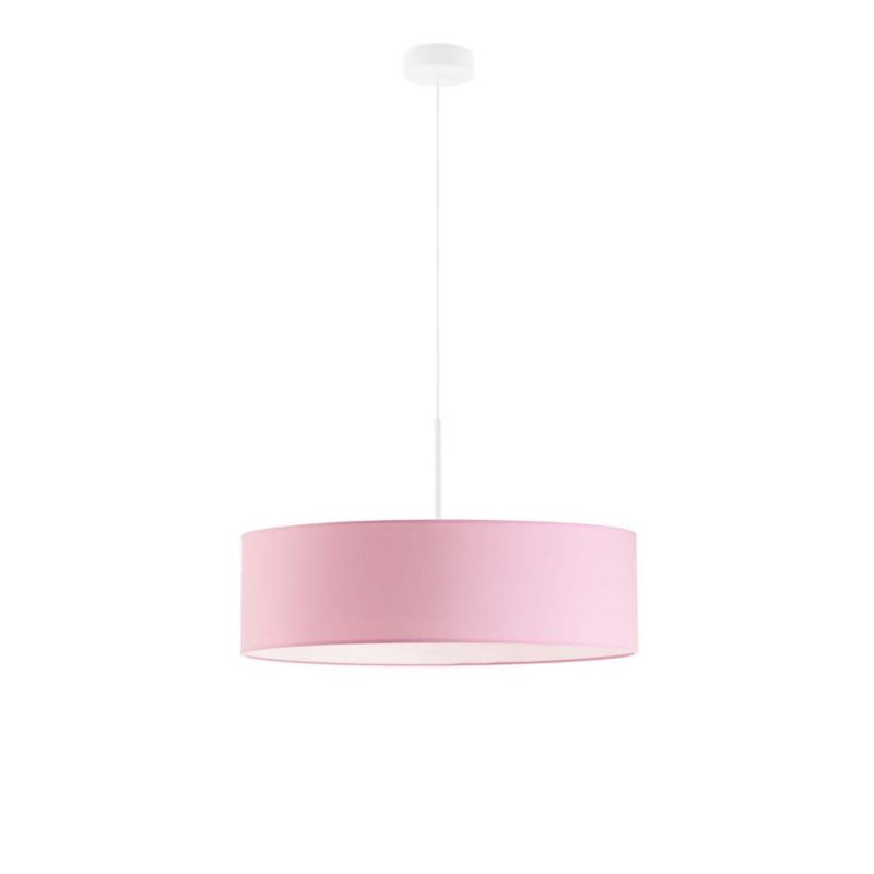 Lampa wisząca zwis Volta Light Factory żyrandol sufitowa z abażurem diament Różowy JAZZ 60cm 1szt.