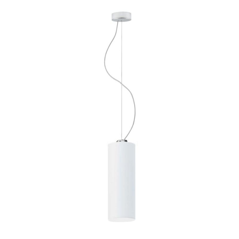 Lampa wisząca zwis Volta Light Factory żyrandol sufitowa z abażurem tuba Biały BELL Z1 1szt.
