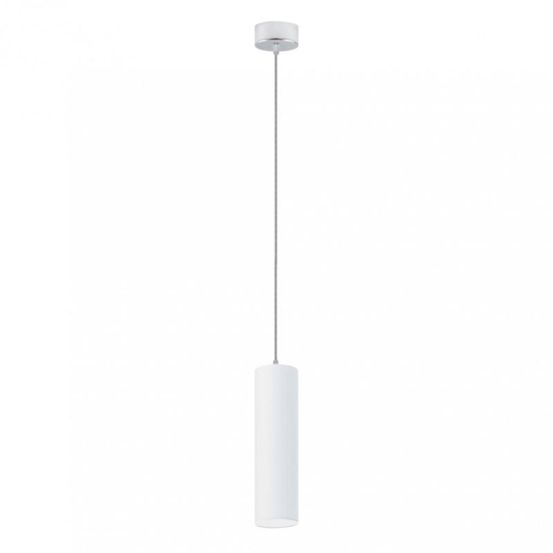 Lampa wisząca zwis Volta Light Factory żyrandol sufitowa z abażurem tuba Biały FINE Z1 1szt.