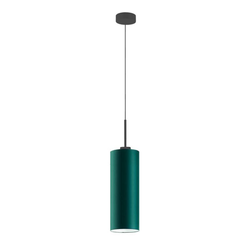 Lampa wisząca zwis Volta Light Factory żyrandol sufitowa z abażurem tuba Butelkowa zieleń BELL Z1 (+ detal) 1szt.