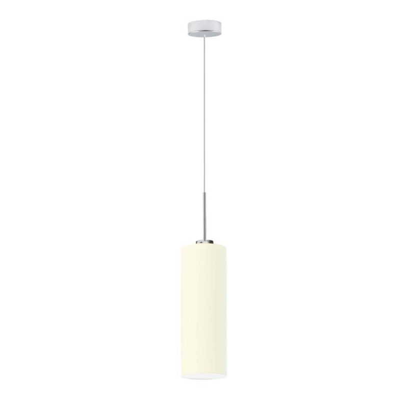 Lampa wisząca zwis Volta Light Factory żyrandol sufitowa z abażurem tuba Ecru BELL Z1 (+ detal) 1szt.