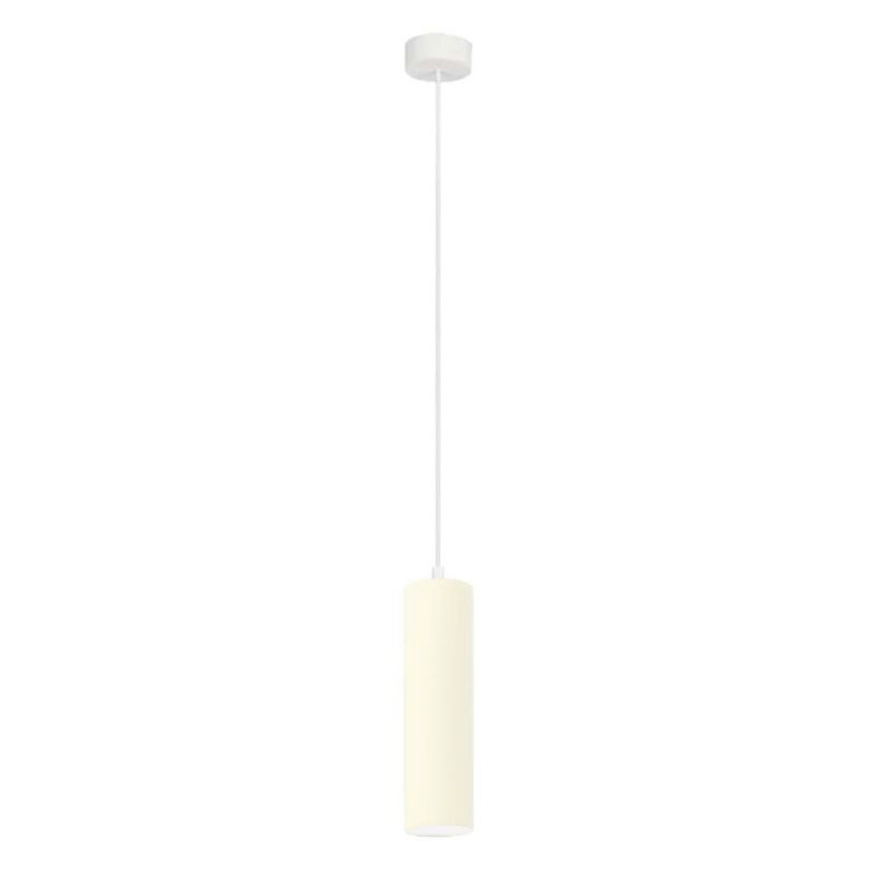 Lampa wisząca zwis Volta Light Factory żyrandol sufitowa z abażurem tuba Ecru FINE Z1 1szt.