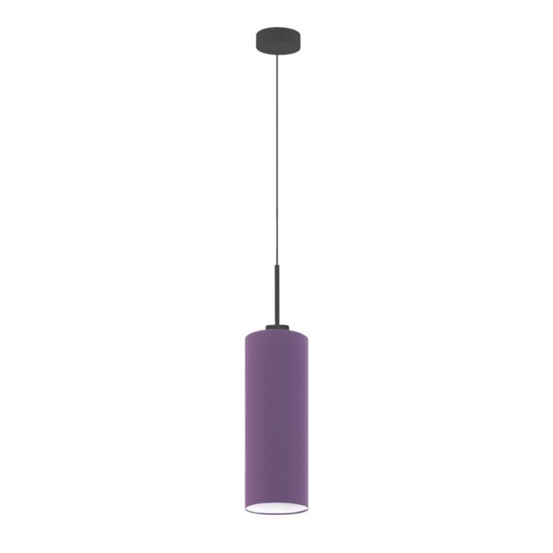 Lampa wisząca zwis Volta Light Factory żyrandol sufitowa z abażurem tuba Fioletowy BELL Z1 (+ detal) 1szt.