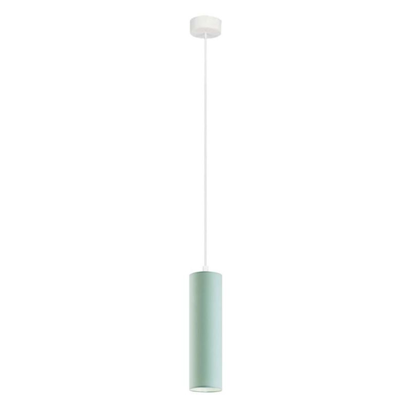 Lampa wisząca zwis Volta Light Factory żyrandol sufitowa z abażurem tuba Miętowy FINE Z1 1szt.