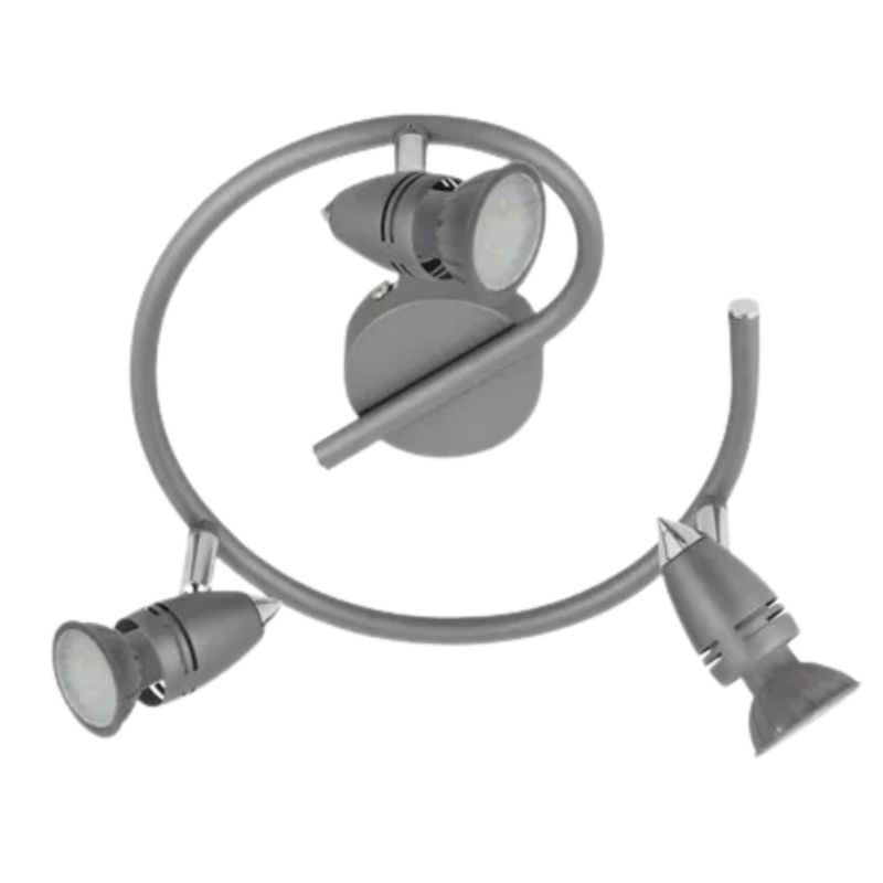 Lampa wiszaca Alclara Spot 3A 3 x GU10 max 50W szary chrom 1 Szt