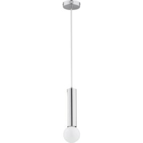 Lampa wisząca Alfa Jazz 1-punktowa E27 chrom