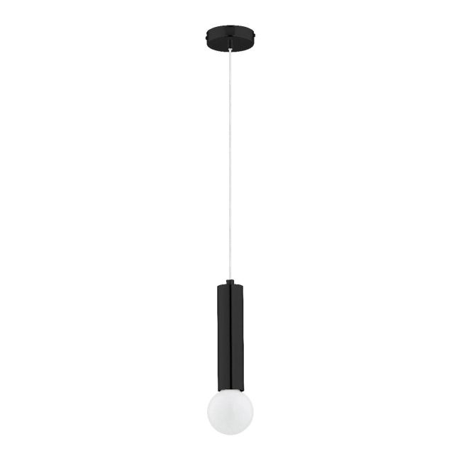 Lampa wisząca Alfa Jazz 1-punktowa E27 czarna