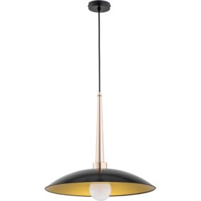 Lampa wisząca Alfa Velian 1-punktowa E27 czarna