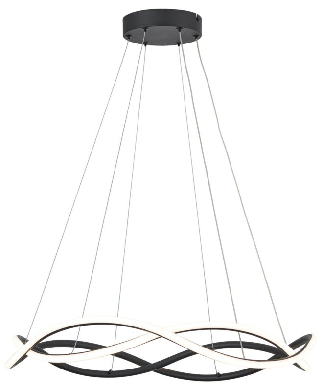 Lampa wisząca Amira 3840 lm 3000 - 4000 K czarna