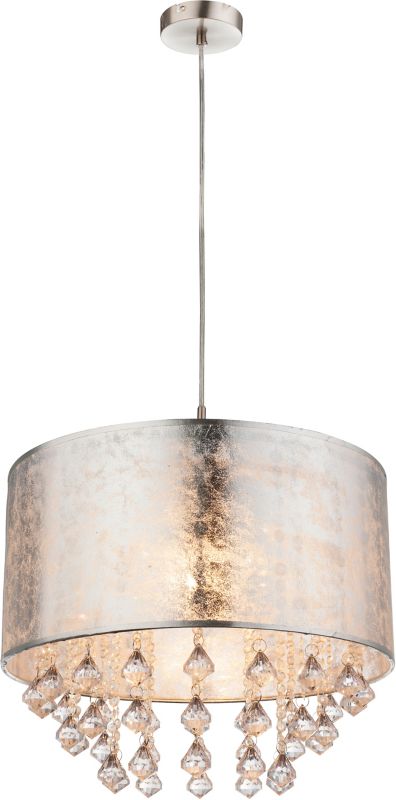 Lampa wisząca Amy 1 x 60 W E27 srebrna