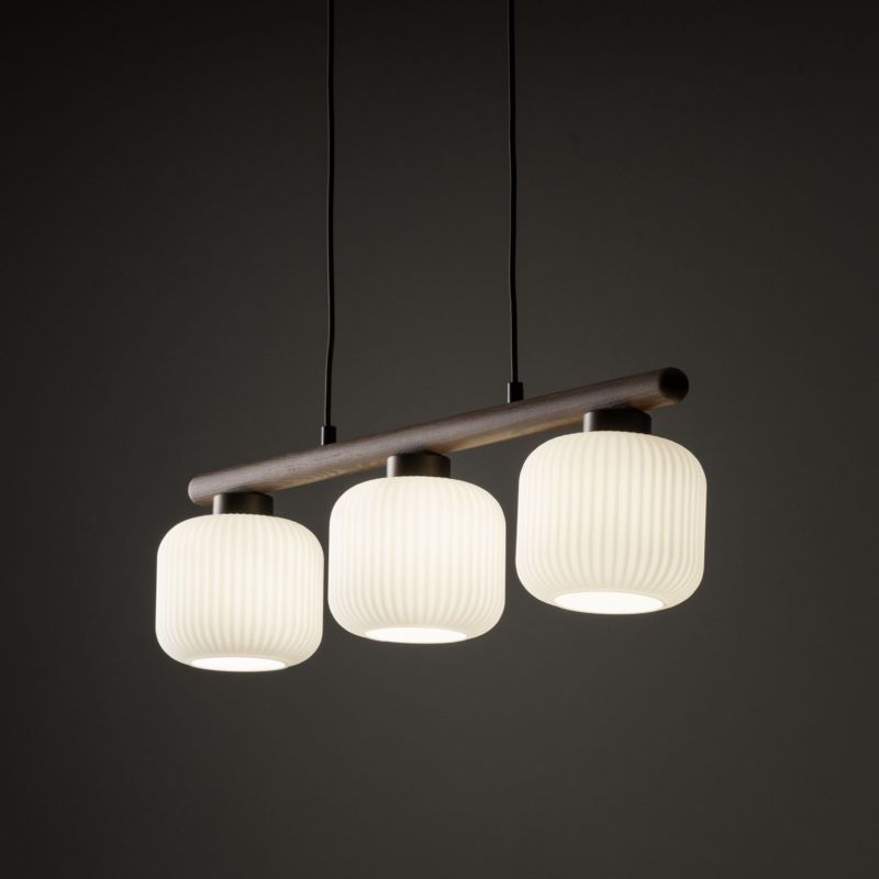 Lampa wisząca Arlo 3 x E14 brązowa