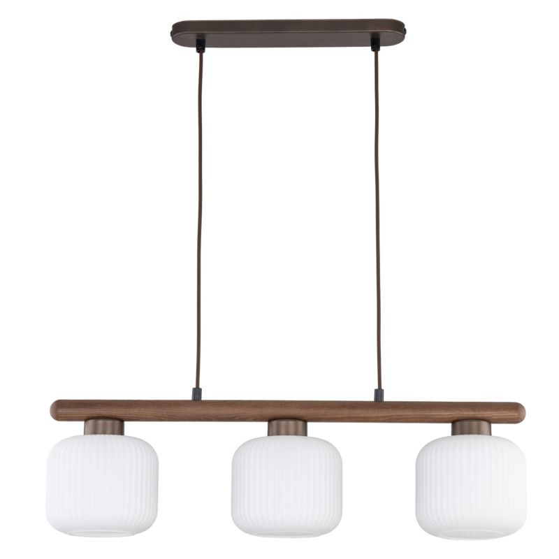 Lampa wisząca Arlo 3 x E14 brązowa