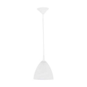 Lampa wisząca Bartek 1 x 75 W E27 alabaster