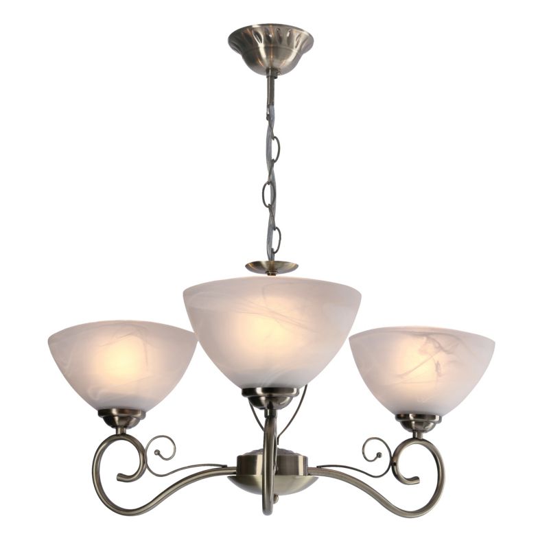 Lampa wisząca Candellux Lighting Horizon 3 x E27 patyna