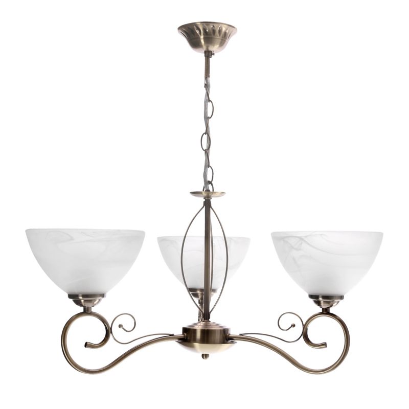 Lampa wisząca Candellux Lighting Horizon 3 x E27 patyna