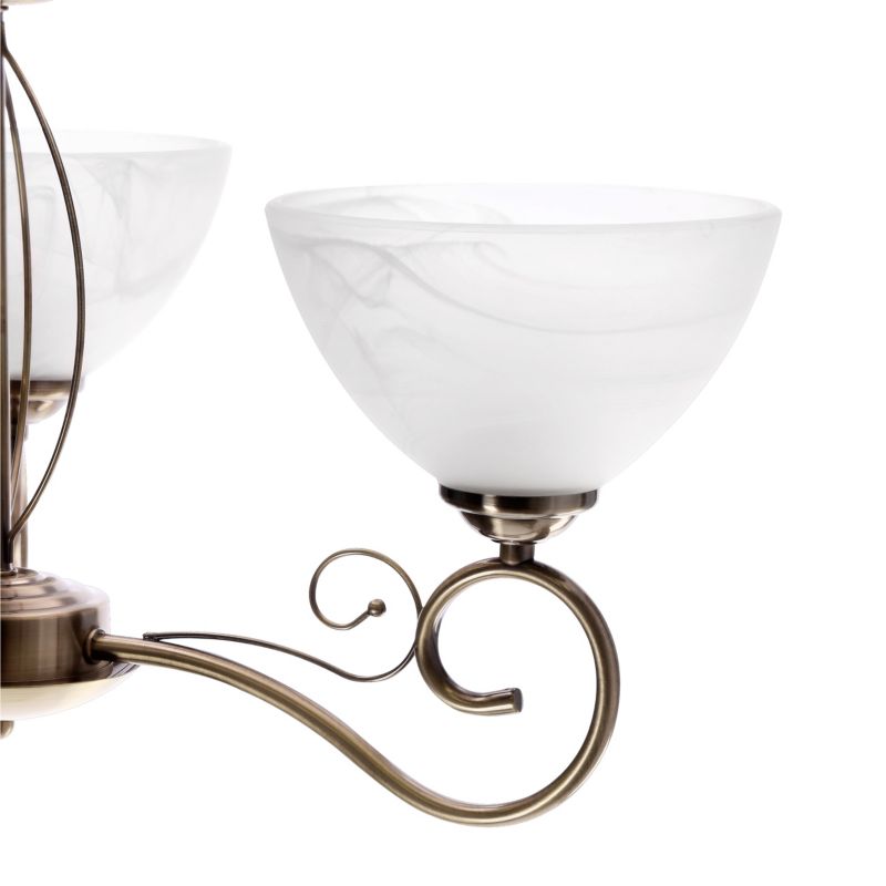 Lampa wisząca Candellux Lighting Horizon 3 x E27 patyna