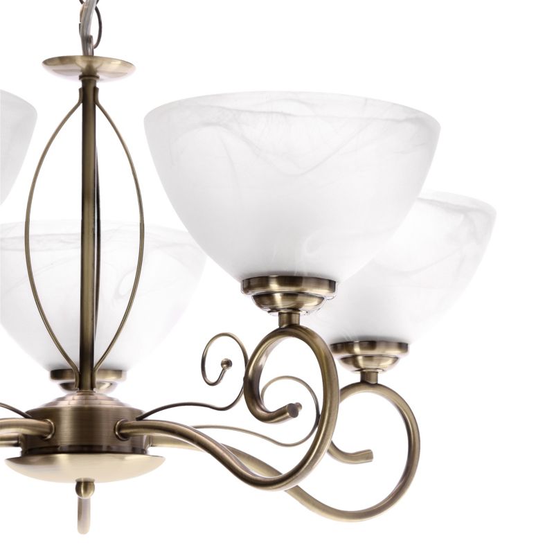 Lampa wisząca Candellux Lighting Horizon 5 x E14 patyna