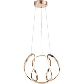 Lampa wisząca Clarence 1 x 40 W różowe złoto