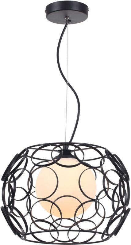 Lampa wisząca Coolio 1 x 60 W E27 czarna