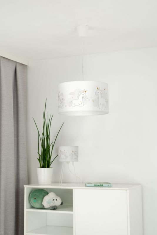 Lampa wisząca Duolla 1 x E27 jednorożce