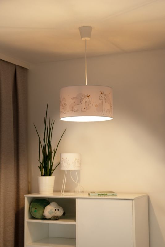 Lampa wisząca Duolla 1 x E27 jednorożce