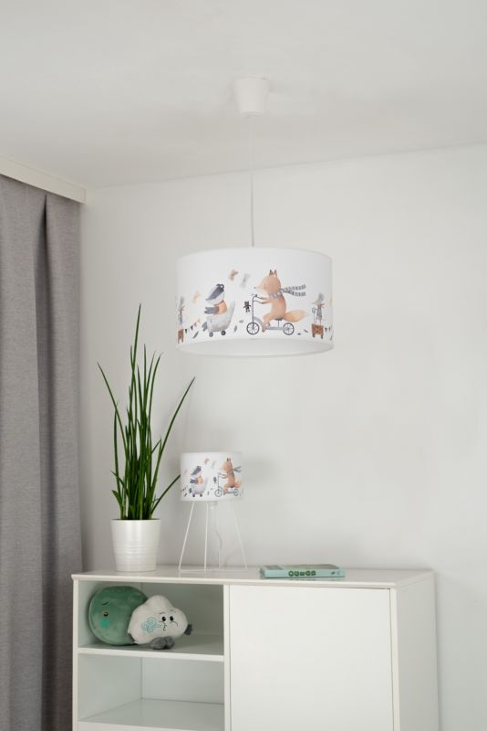 Lampa wisząca Duolla 1 x E27 zwierzątka