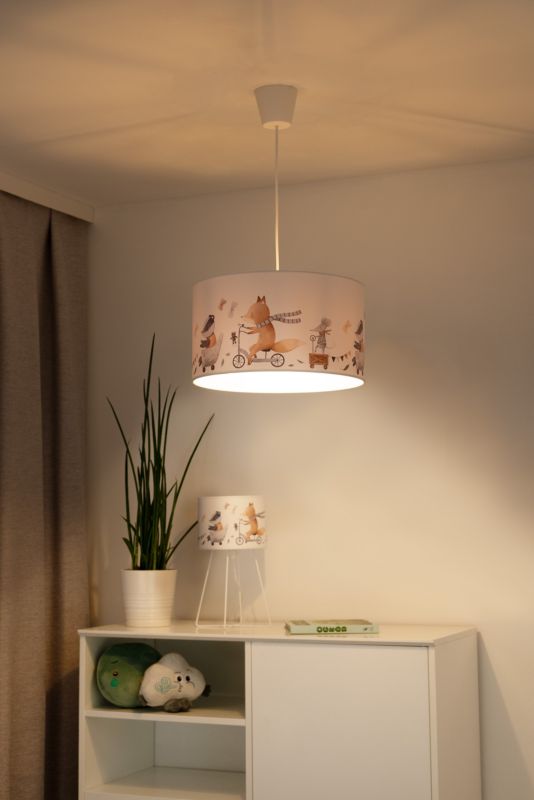 Lampa wisząca Duolla 1 x E27 zwierzątka