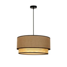 Lampa wisząca Duolla Boho 1 x E27 juta / rattan