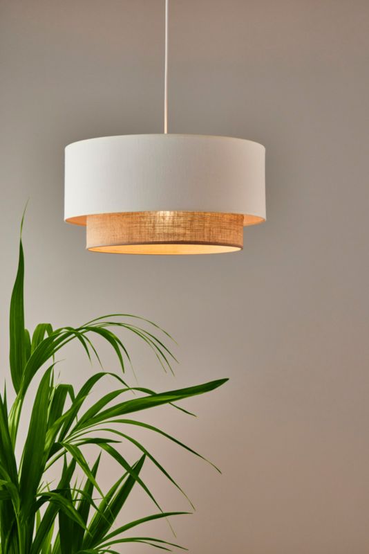 Lampa wisząca Duolla Boho 1 x E27 kremowa / juta