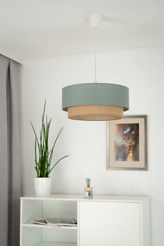 Lampa wisząca Duolla Boho 1 x E27 szara/juta