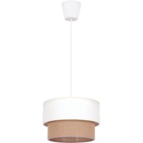 Lampa wisząca Duolla Boho XS 1-punktowa E27 kremowa / juta