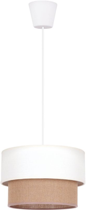 Lampa wisząca Duolla Boho XS 1-punktowa E27 kremowa / juta