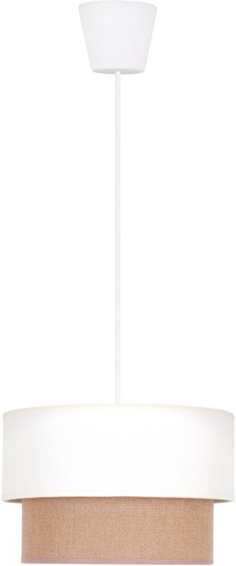 Lampa wisząca Duolla Boho XS 1-punktowa E27 kremowa / juta