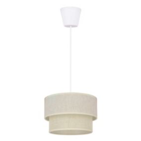 Lampa wisząca Duolla Boho XS 1 x E27 biała/juta