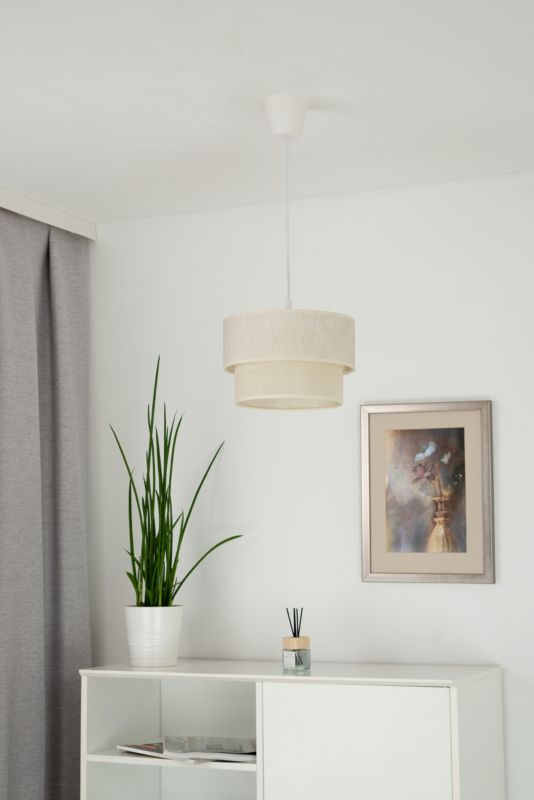 Lampa wisząca Duolla Boho XS 1 x E27 biała/juta