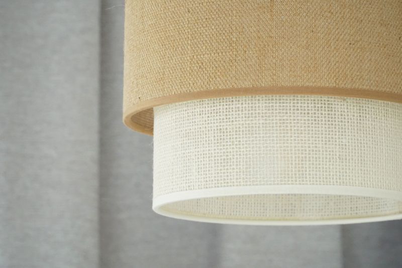 Lampa wisząca Duolla Boho XS 1 x E27 juta/biała juta