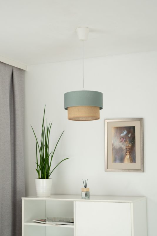 Lampa wisząca Duolla Boho XS 1 x E27 szara/juta