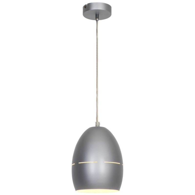 Lampa wisząca Egg 1-punktowa E27 srebrna