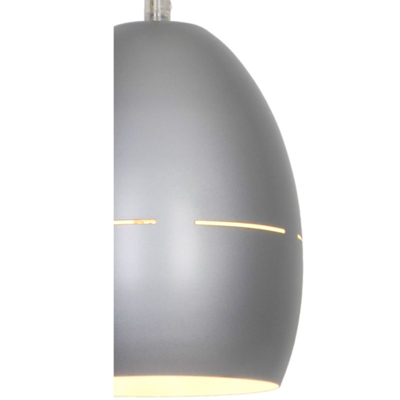 Lampa wisząca Egg 1-punktowa E27 srebrna